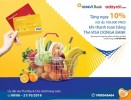 Giảm 10% cho ngành hàng thực phẩm và tiêu dùng tại Adayroi khi thanh toán với thẻ Visa DongA Bank