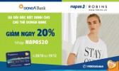 Robins giảm 20% cho chủ thẻ DongA Bank